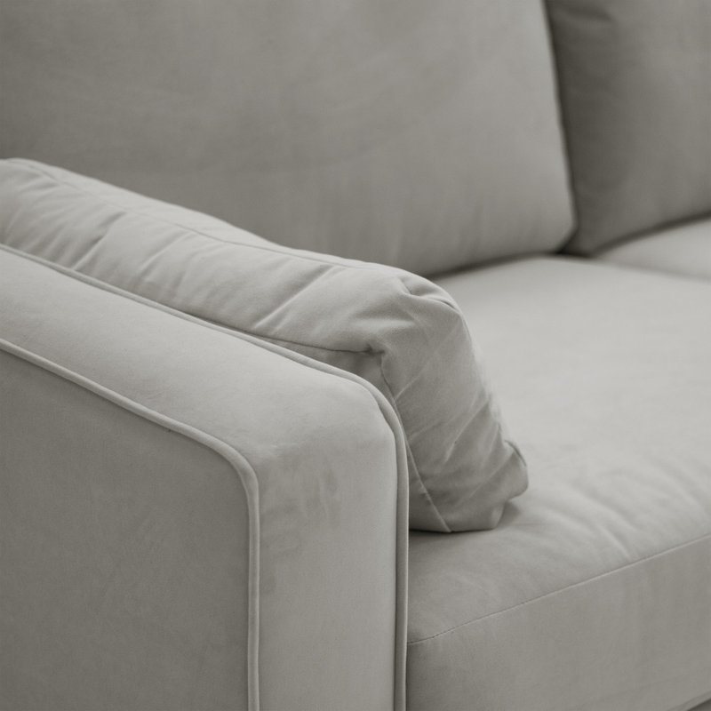 Millerville Velvet Armchair, Grey