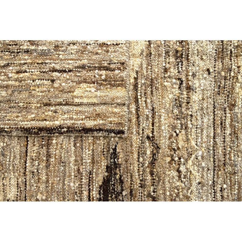 Plemmons Solid Colour Hand Woven Area Rug, Rectangle 140 x 200cm