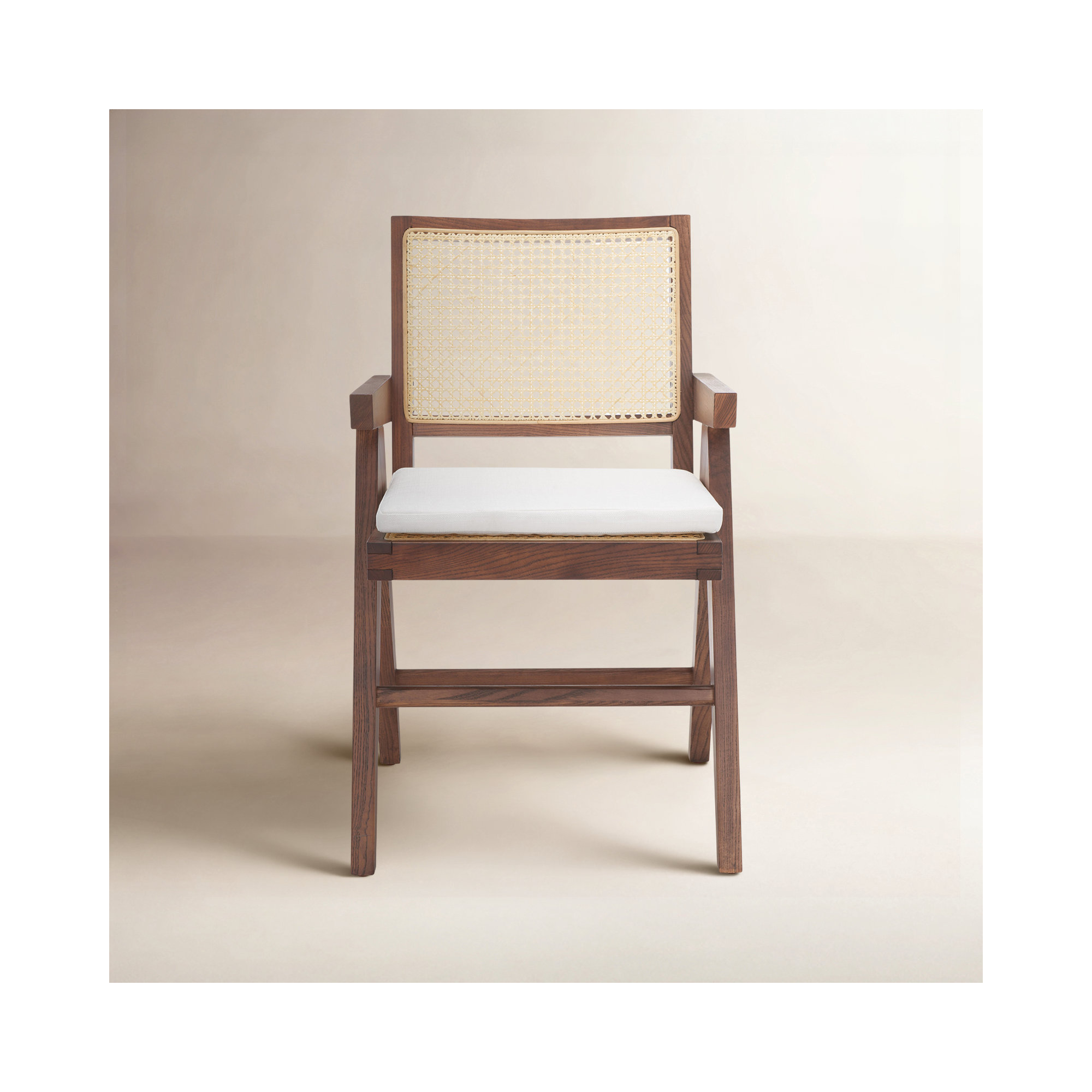 Josephina Rattan Armchair, Walnut
