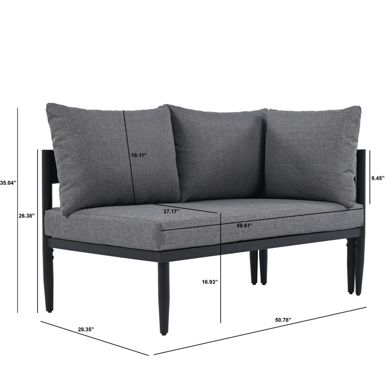 Outdoor 12 - Piece Conversation Set, Gray