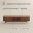 Mid-Century Modern Tambour Door TV Stand With LED Lights, Fully Assembled-1335907604-1333600011