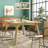 Leclair Extendable Maple Solid Wood Dining Table-128684461-128684448