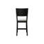 Tabourets de comptoir - Chaises de style contemporain en tissu de bois noir / gris 2 pièces