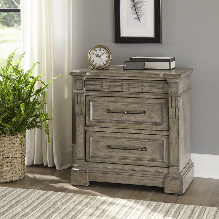 Barrigan 3 Drawer Nightstand