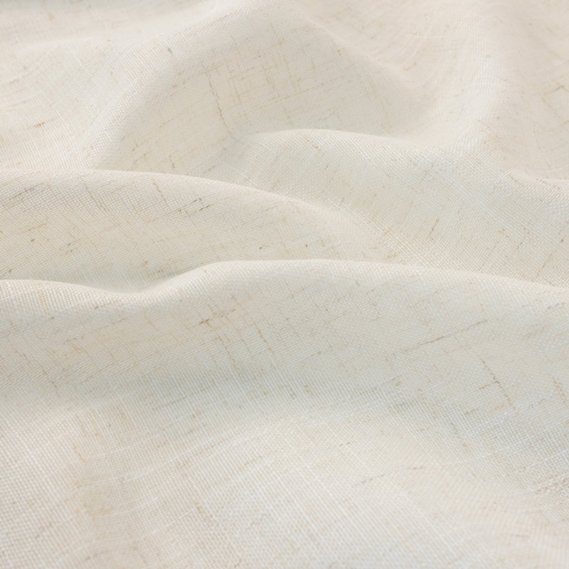 Paire de rideaux semi-transparents en lin, L 52 po x L 108 po, Naturel