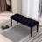 Upholstered Design Tufted Bench Ottoman, Velvet Fabric Upholstered Dining Room Use Bench Bedroom Bench Footrest Stool Accent Bench-1086784279