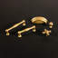 Collection Fuller - Bouton rond - Bouton d'armoire de 1 po de diamètre en laiton doré brossé - Quincaillerie traditionnelle pour tiroirs et armoires-62043124