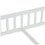 Structure de lit simple en pin blanc avec garde-corps de sécurité pour deux enfants - sans porte