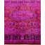 Overdyed Hand-Knotted Wool Modern-Contemporary Purple Area Rug 6' 1" x 9' 2"
