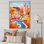 «Pastle De Stijl Industrial Geyser», reproduction d'art sur toile abstraite
