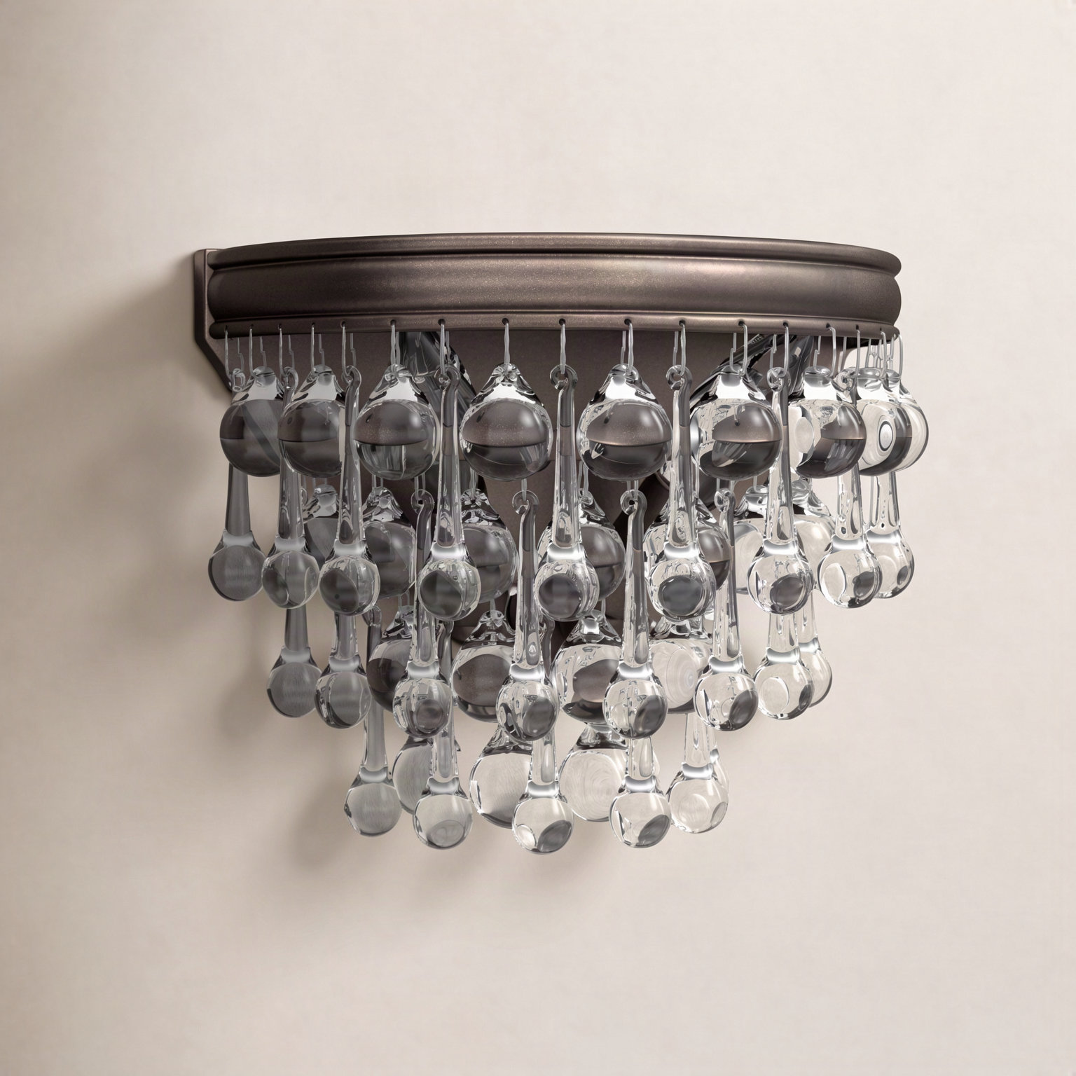 Stoneham 2-Light Dimmable Flush Mount Sconce, Vibrant Bronze