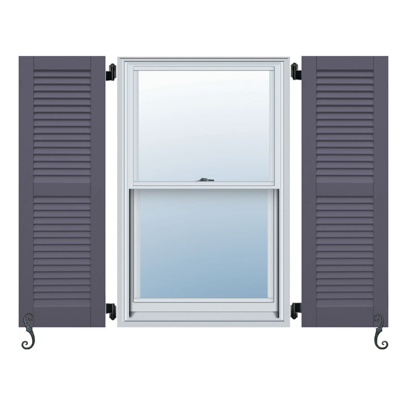 Porte-à-faux à persiennes centrale classique Atlantic Classic, Étain Roycraft, 19 po, 80 po