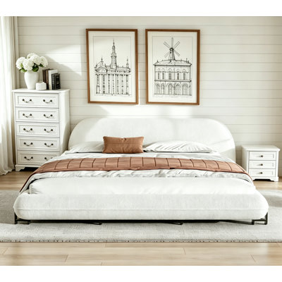 Structure de lit en tissu Boucle