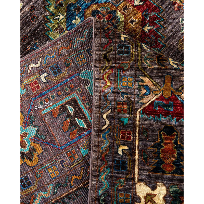 One-of-a-Kind Rectangle 9'1" X 12'6" Hand Knotted Area Rug