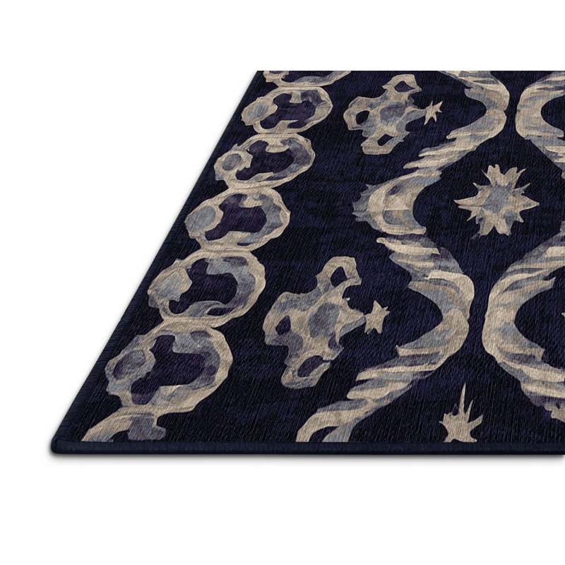 Tapis mauve lavable à la machine, Rectangle 8 pi x 12 pi
