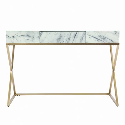 Glass Top Writing Desk