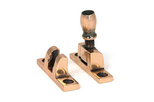 Mushroom Brighton Fastener - Narrow (Square), Polished Bronze