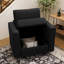 Fauteuil de rangement en simili cuir Colusa-1301448449