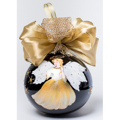 9'' Handmade Glass Ball Ornament