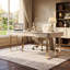 Bureau de direction moderne de 180 cm avec plateau en marbre blanc, bureau d'ordinateur de luxe avec tiroirs de rangement et pieds en métal doré, idéal pour le télétravail ou la maison.