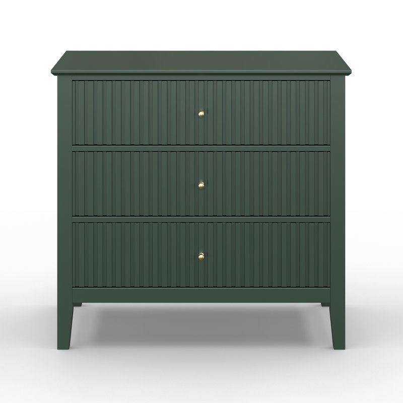 Amberrae 3 Drawer 81.3cm W Dresser, Green