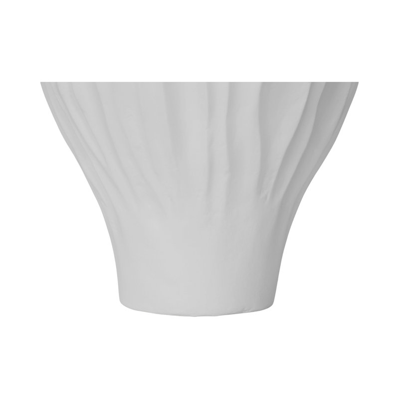 Adria 18In Vessel White, 18" H x 13" W x 13" D