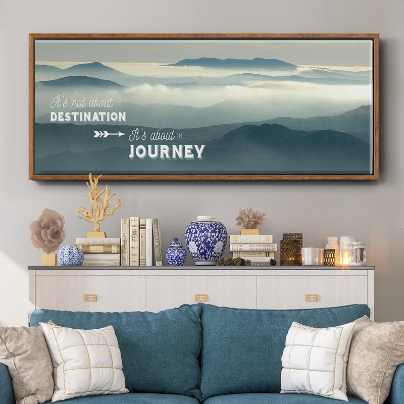 The Journey- Framed Canvas, 12" H x 30" W