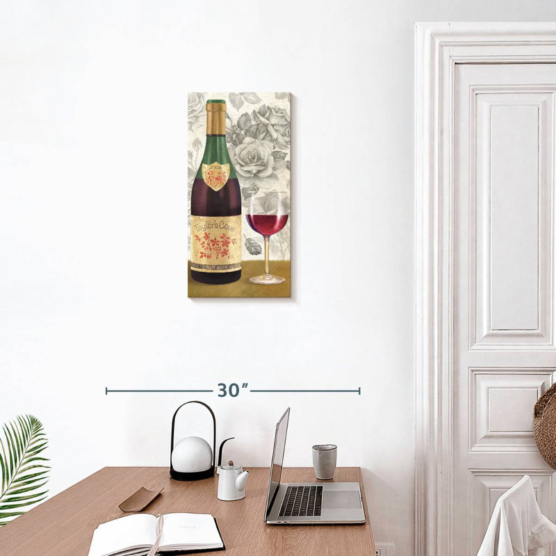 Vin et roses II, H 24 po x l 12 po