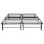 Cadre de lit pliant en acier Kramer California King, plateforme, sans sommier, noir-250829942