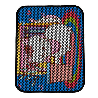 Tapis pour litière de qualité supérieure, 18 po x 24 po | 50% PVC / 50% polyester, lavable à la machine et passer l'aspirateur | Conception durable et facile à nettoyer pour les propriétaires d'animaux de compagnie | Protégez vos planchers des dégâts de la litière