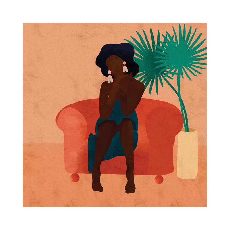 « NAS » par Reyna Noriega-impression, H 18 po x l 18 po x 1,5 po, Toile tendue, Pas de tapis