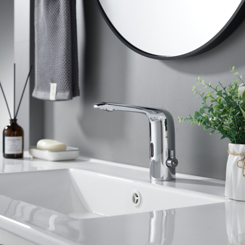 Touchless Bathroom Sink Faucet, Motion Automatic Sensor Faucet, Chrome