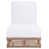 Cadre naturel / coussin blanc