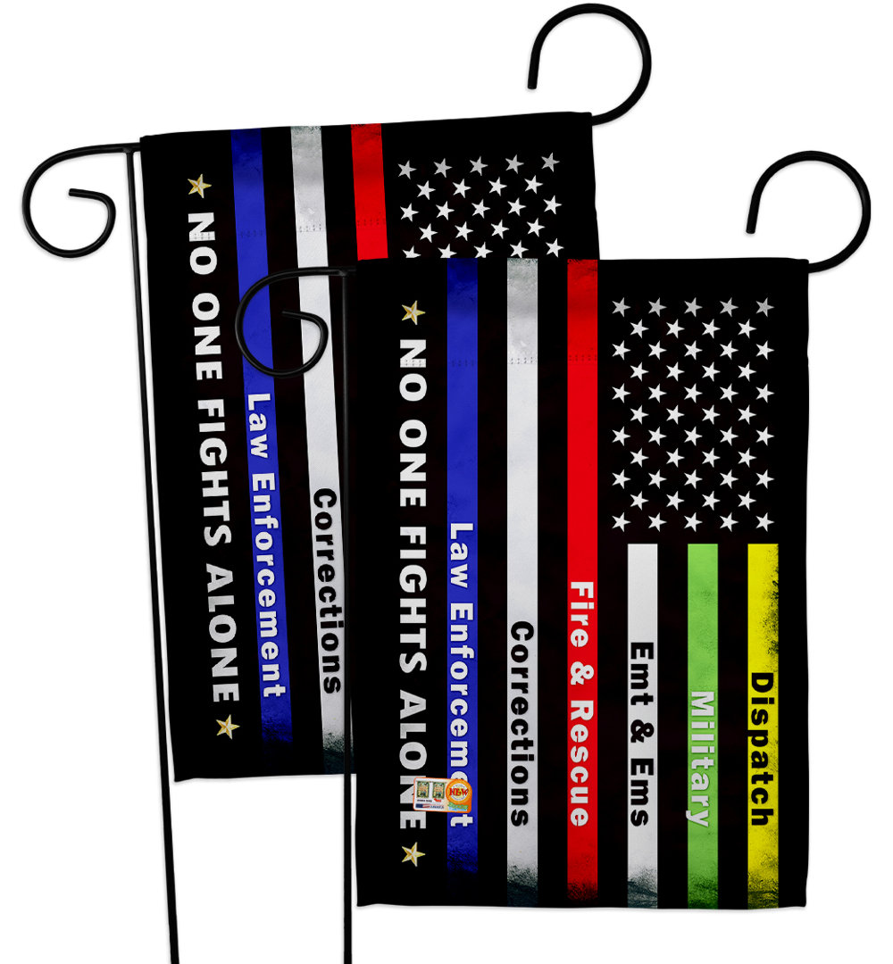 Double Sided 18.5'' H x 13'' W Polyester Independence Day Garden Flag Breeze Decor