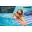 Radeau de piscine inclinable flottant rétro rétro robuste Poolmaster Caribbean avec porte-boissons et tissu toutes saisons, paquet de 2