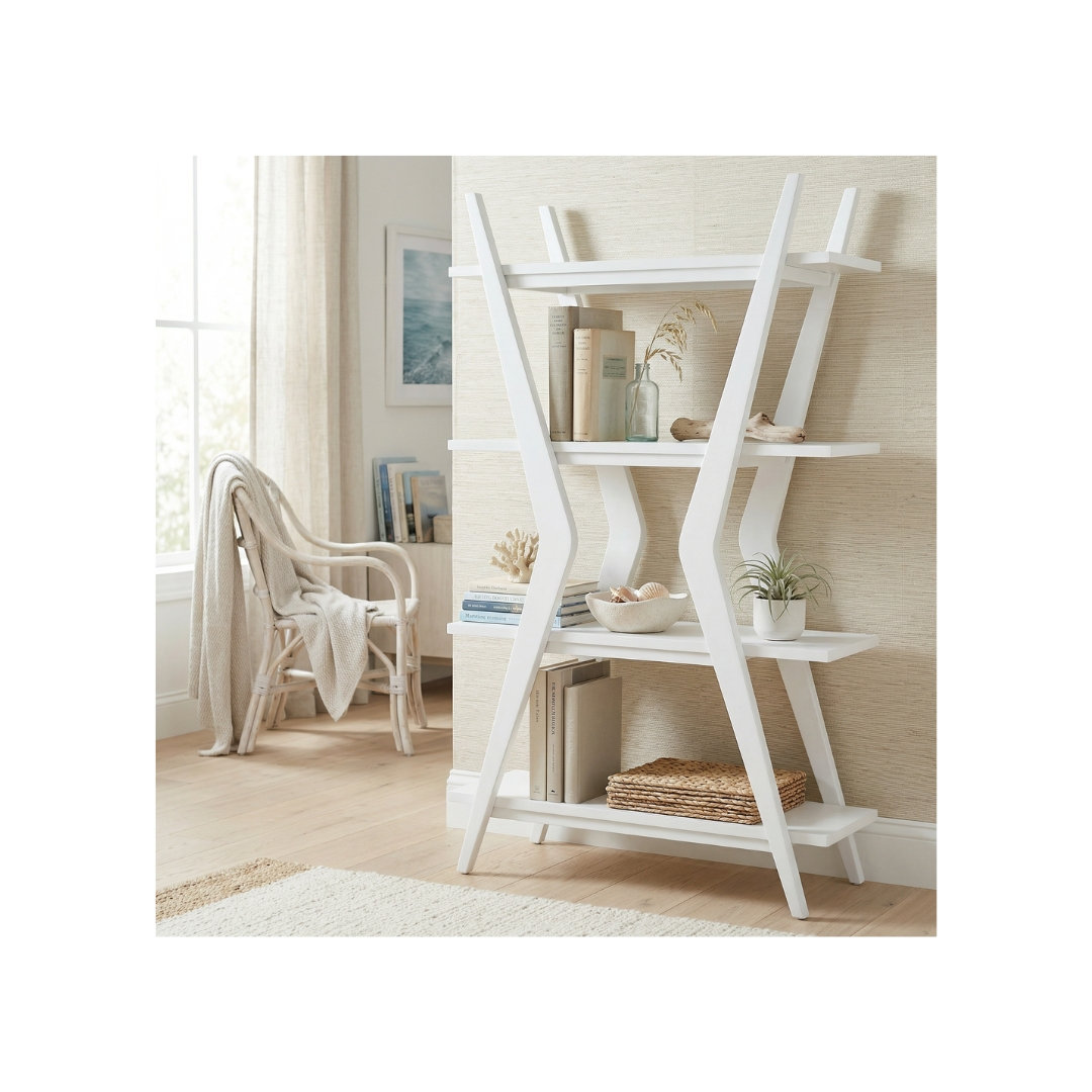 Eldorado Standard Etagere Bookcase, White
