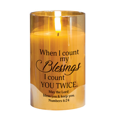 Bougie DEL «When I Count My Blessings»
