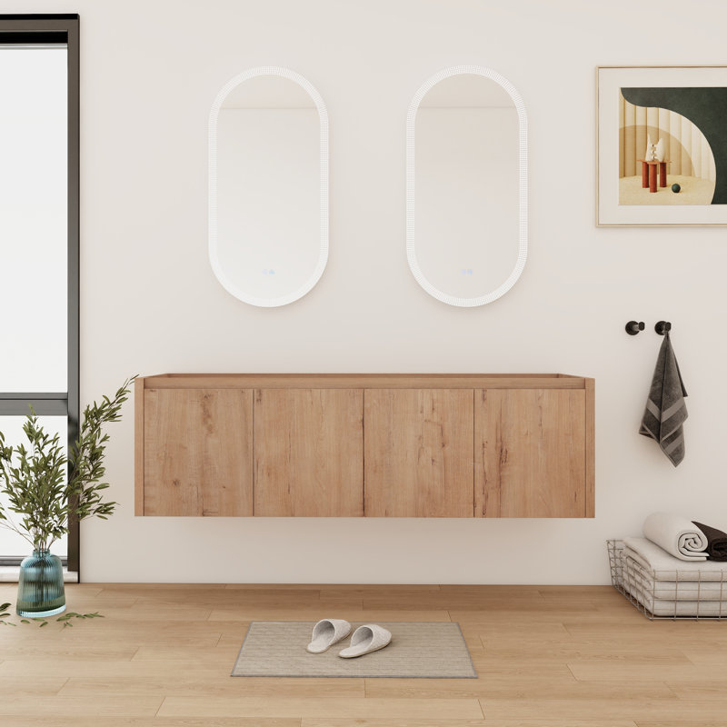 Base de meuble-lavabo double 60 po avec 4 portes 60 po