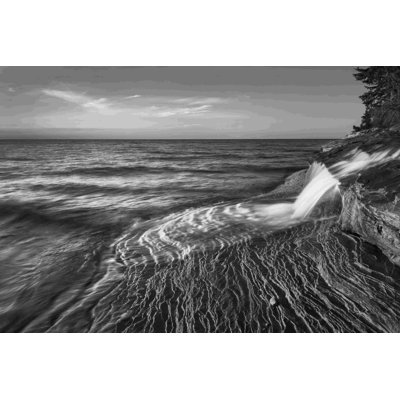 " Pictured Rocks Michigan II BW " by Alan Majchrowicz