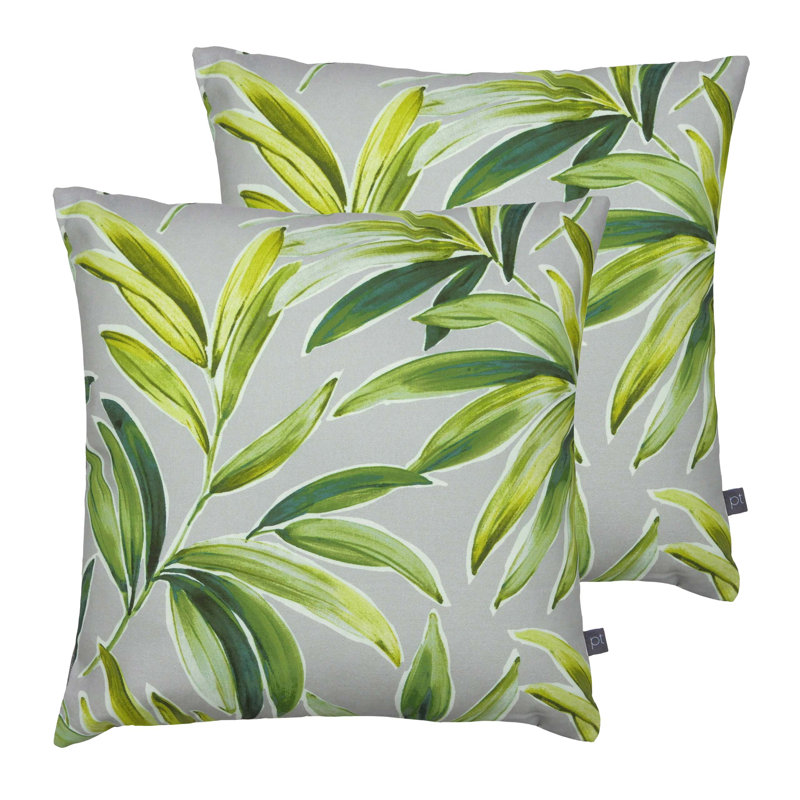 Floral Square Cushion, Cactus, Polyester/Polyfill