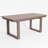 67"HDPE Outdoor Dining Table, Weather-Resistant, Seats 6, Space-Saving Chair-Push-In Design-323176910