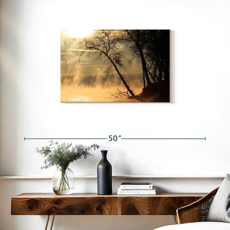Alvord Misty Susquehanna River, 20" H x 30" W