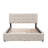 Queen Upholstered Platform Bed with Storage Drawers & Twin XL Trundle, Linen Fabric, No Box Spring Needed - Dark Beige-10171285