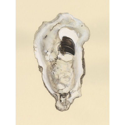 Sepia-toned Oysters III by Michael Willett - Wrapped Canvas Print