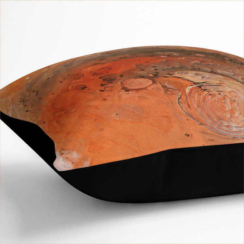 Abstract Square Throw Cushion, Black, 40cm H x 40cm W x 15cm D