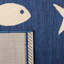 Tapis intérieur / extérieur bleu marine / beige Avani-968101029