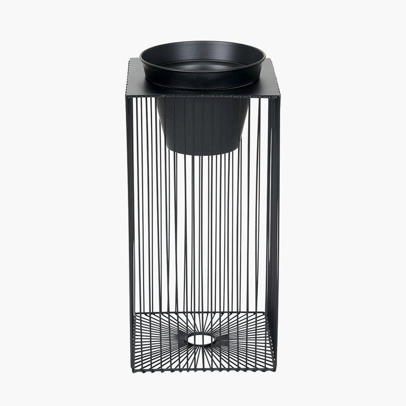 Metal Elevated Planter, 54cm H x 26cm W x 26cm D