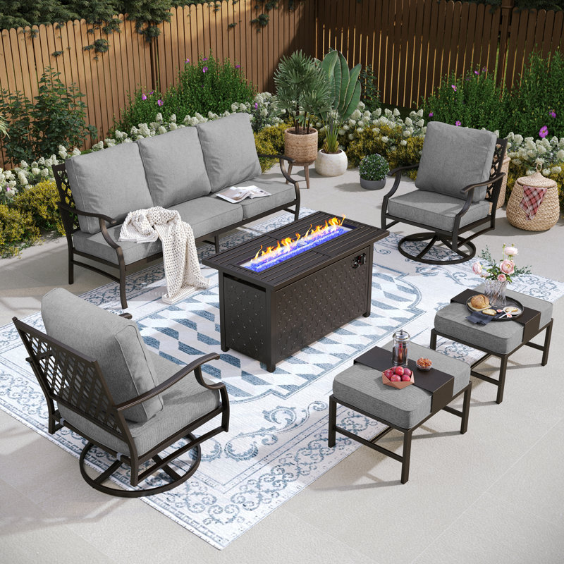 Asfand Outdoor Seating Group, Gray, Yes