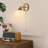 1-light Brushed Brass Wall Sconce 9 Inch Vintage Wall Sconce Bathroom Vanity Light