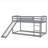 Twin Over Twin Bunk Bed With Convertible Slide And Ladder-89172263